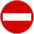 No entry traffic sign